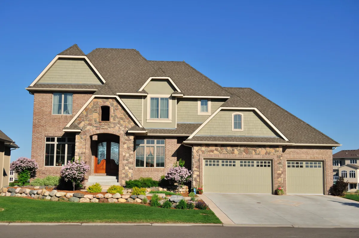 Suburban Executive Home, real estate, copy space